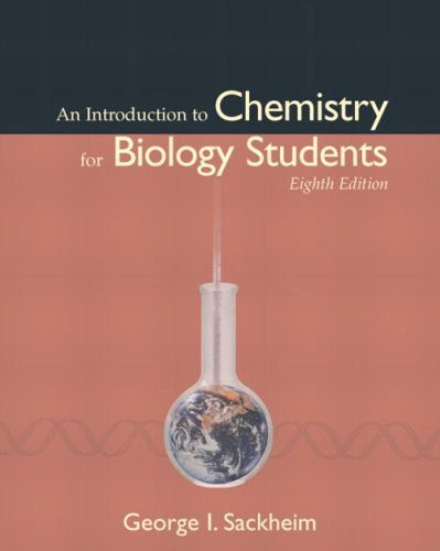 Introduction To Chemistry For Biology Students