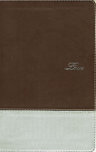 NIV Couples' Devotional Bible Imitation Leather Brown/Silver