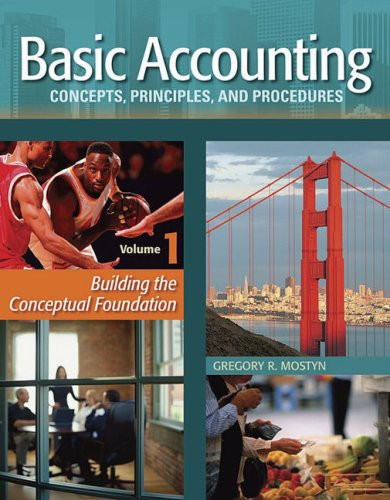 Basic Accounting Concepts Principles & Procedures Volume 1