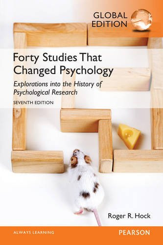 Forty Studies that Changed Psychology