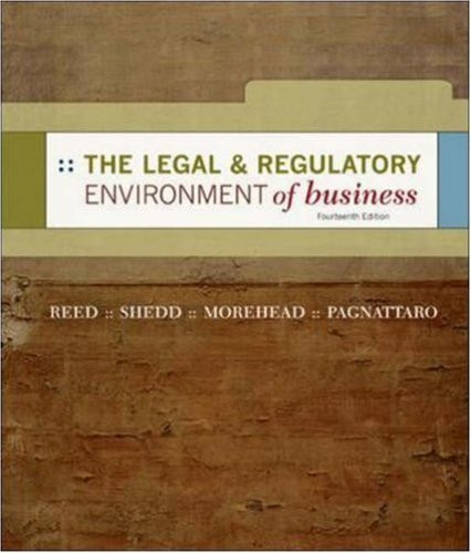Legal And Regulatory Environment Of Business