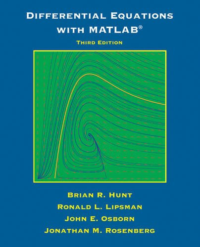 Differential Equations with Matlab
