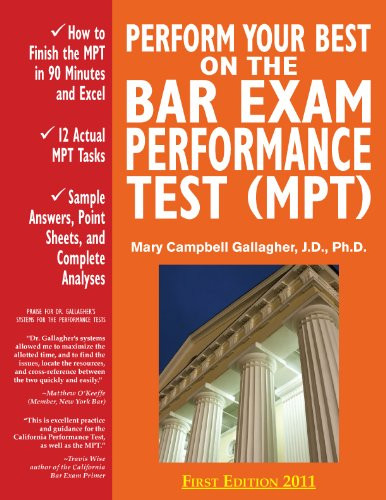 Perform Your Best on the Bar Exam Performance Test