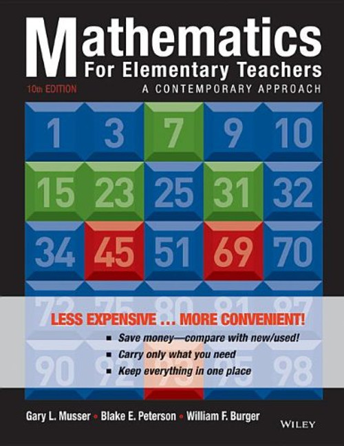 Mathematics for Elementary Teachers: A Contemporary Approach