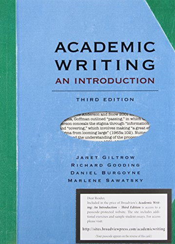 Academic Writing: An Introduction