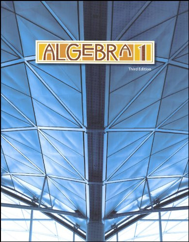 Algebra 1 Student Text (3rd ed.)