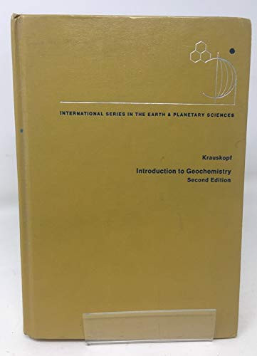 Introduction to Geochemistry