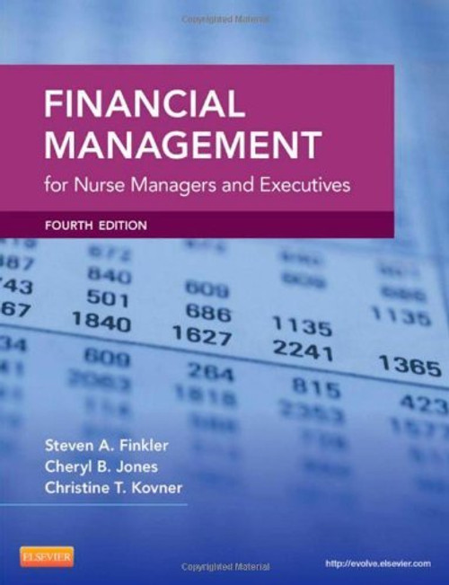 Financial Management For Nurse Managers And Executives