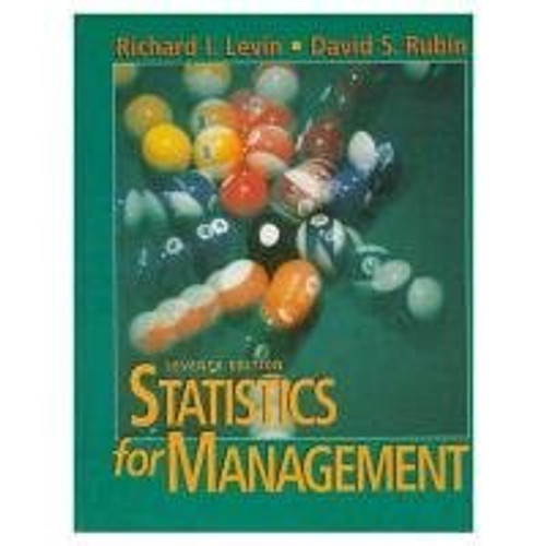 Statistics For Management