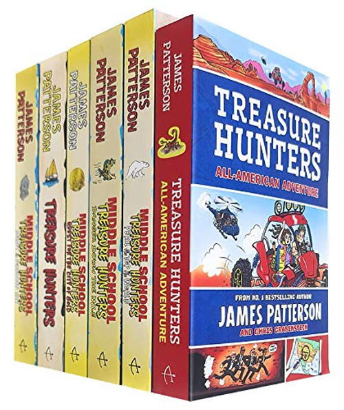 Treasure Hunters Middle School Series 1-6 Books Collection Set By James Patterson