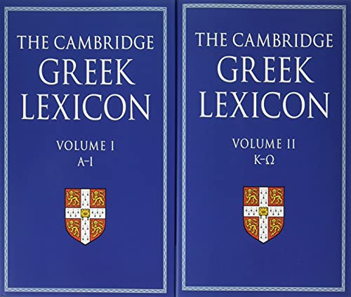 Cambridge Greek Lexicon 2 Volume Hardback Set