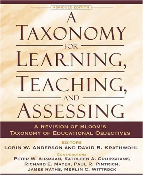 Taxonomy For Learning Teaching And Assessing