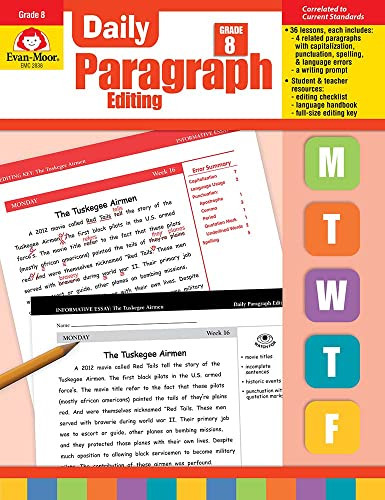 Daily Paragraph Editing Grade 8