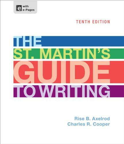 St Martin's Guide To Writing
