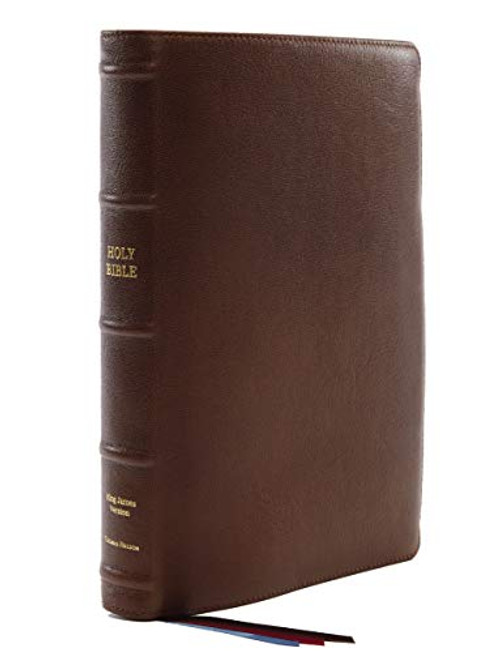 KJV Reference Bible Center-Column Giant Print Premium Goatskin