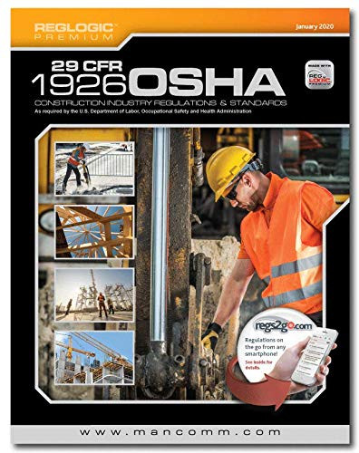 Mancomm's OSHA Construction CFR 1926 January 2020 Book Premium