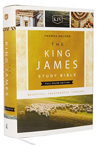 King James Study Bible Full-Color Edition Cloth-boundRed Letter