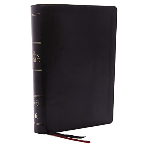 KJV Open Bible Leathersoft Black Thumb Indexed Red Letter Comfort Print