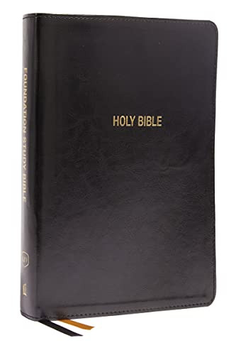 KJV Foundation Study Bible Large Print athersoft Black Red