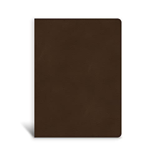 CSB Single-Column Wide-Margin Bible Brown LeatherTouch