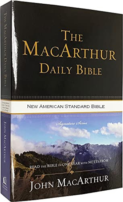 NASB - The MacArthur Daily Bible - Brown LeatherSoft - Comfort