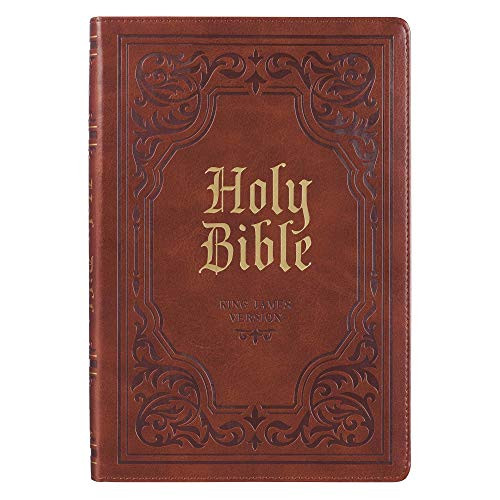KJV Holy Bible Thinline Large Print Faux Leather Red Letter