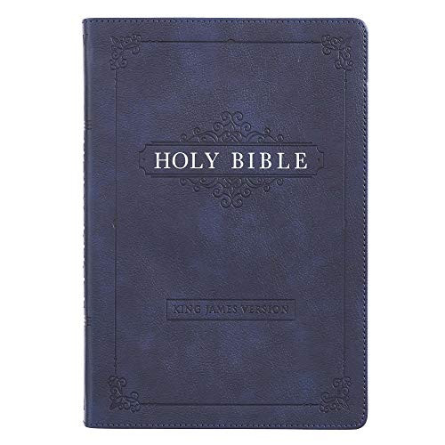 KJV Holy Bible Thinline Large Print Faux Leather Red Letter