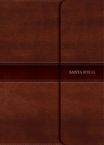 NVI Biblia Letra Gigante marron simil piel y solapa con iman