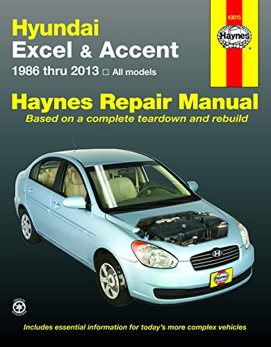 Hyundai Excel & Accent 1986 thru 2013 Haynes Repair Manual: All Models