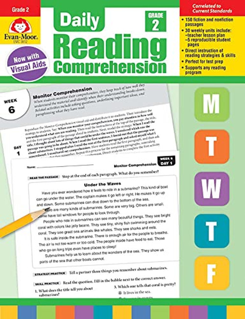 Evan-Moor Daily Reading Comprehension Grade 2 - Homeschooling &