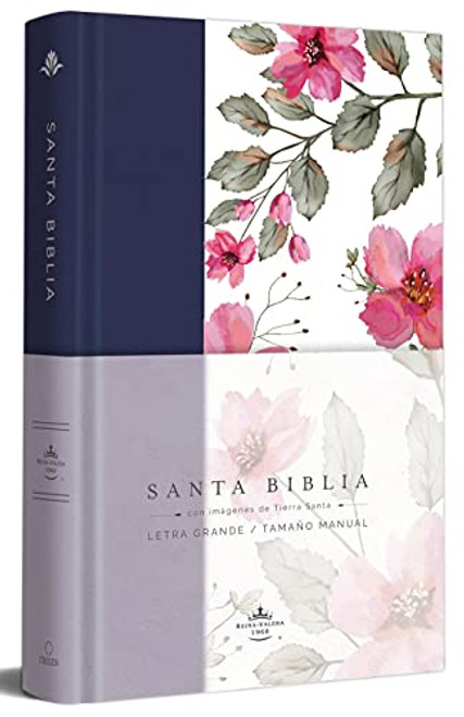 Biblia RVR 1960 letra grande. Tapa dura tela azul paºrpura con