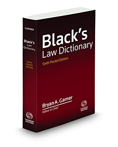 Black's Law Dictionary Pocket Edition 6th