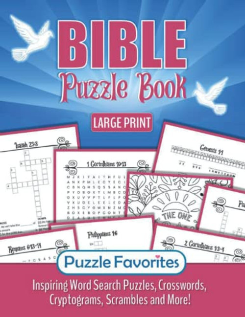 Bible Puzzle Book Large Print