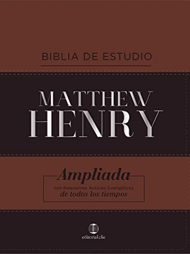 RVR Biblia de Estudio Matthew Henry Leathersoft Clasica