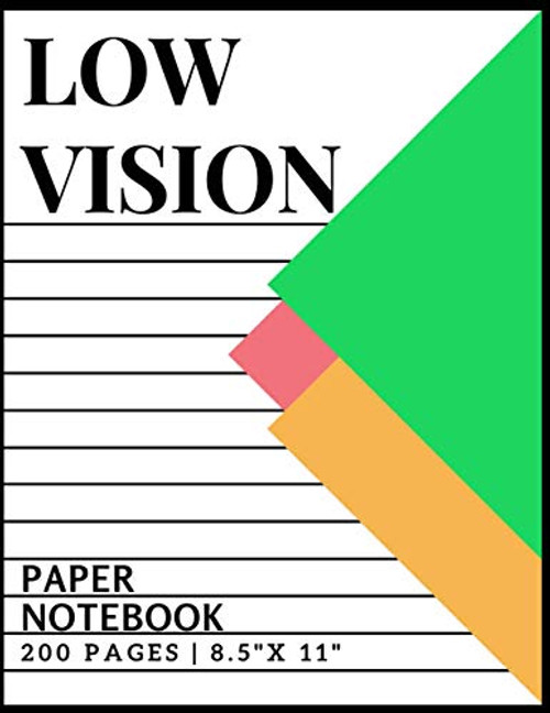 Low Vision Paper Notebook