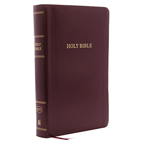 KJV Holy Bible Personal Size Giant Print Reference Bible Burgundy