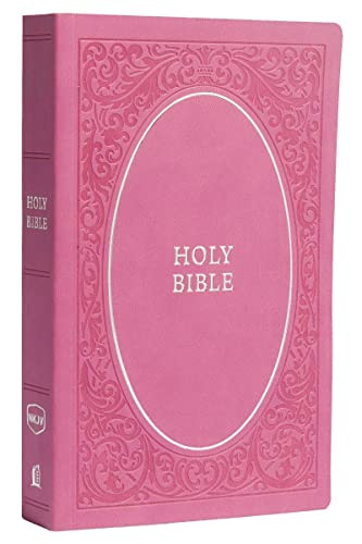 NKJV Holy Bible Soft Touch Edition Leathersoft Pink Comfort