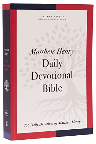 NKJV Matthew Henry Daily Devotional Bible Red Letter Comfort