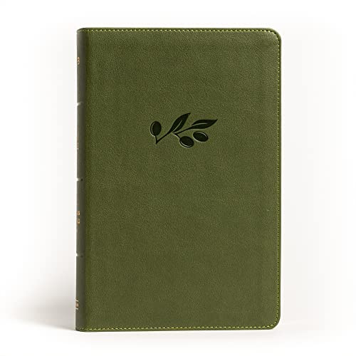 NASB Large Print Personal Size Reference Bible Olive LeatherTouch