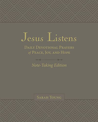 Jesus Listens Note-Taking Edition Leathersoft Gray with Full