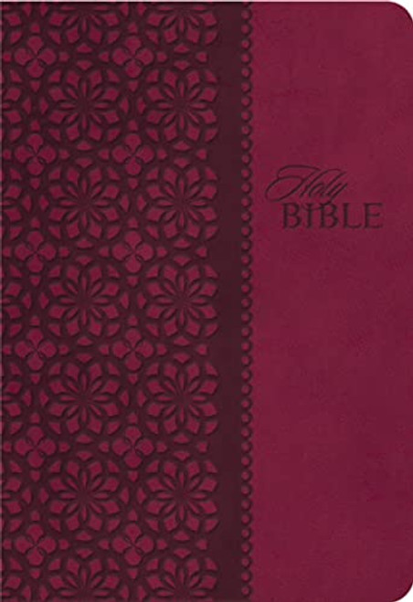 KJV Study Bible Leathersoft Red/Pink Thumb Indexed Red Letter
