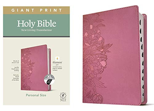 NLT Personal Size Giant Print Holy Bible - Red Letter LeatherLike