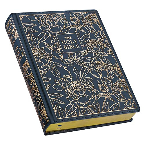 KJV Holy Bible Large Print Note-taking Bible Faux Leather - King
