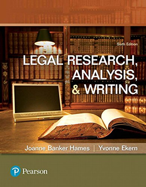 Legal Research Analysis and Writing