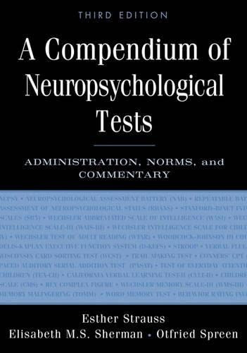 Compendium of Neuropsychological Tests