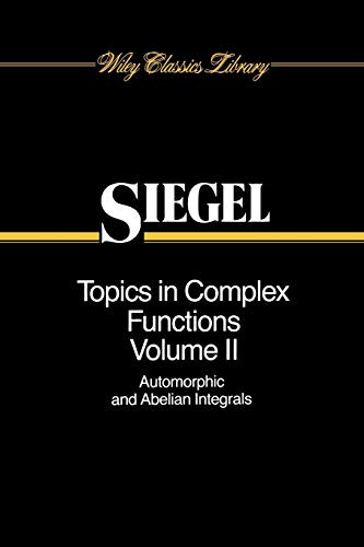Topics in Complex Function Theory Volume 2