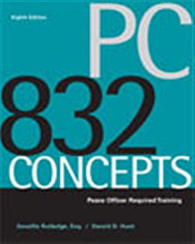 PC 832 Concepts: Peace Officer Required Training