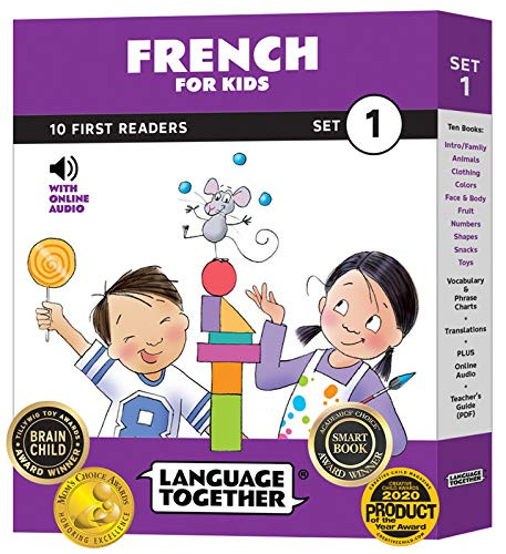 French for Kids 1: Beginner Learning Set of 10 First Reader Books