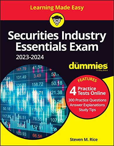 Securities Industry Essentials Exam 2023-2024 For Dummies with Online