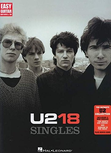 U2 - 18 Singles (Easy Guitar with Notes & Tab)